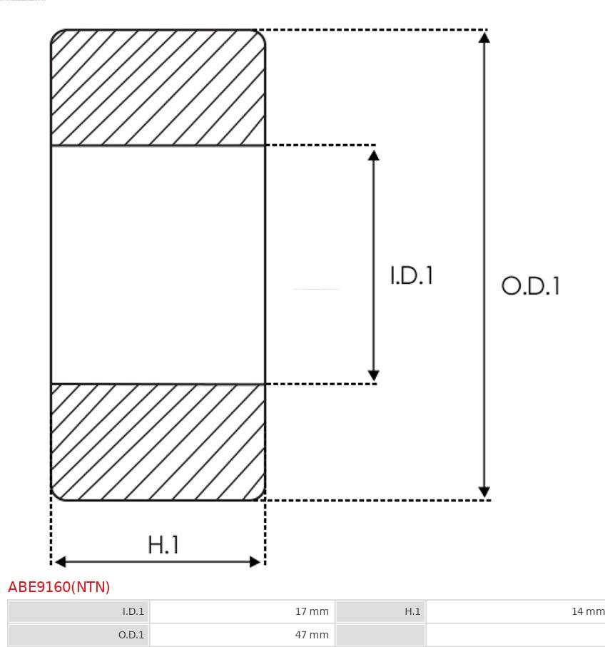 AS-PL ABE9160(NTN) - Bearing autospares.lv