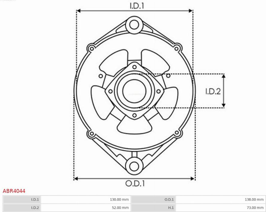 AS-PL ABR4044 - Bracket, alternator drive flange autospares.lv