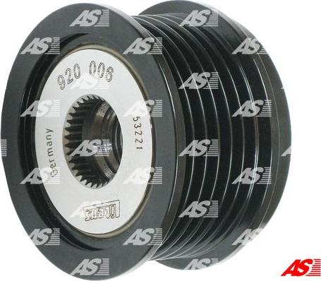 AS-PL AFP3038(LITENS) - Pulley, alternator, freewheel clutch autospares.lv