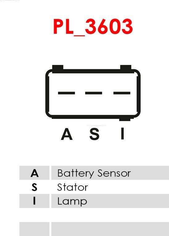 AS-PL ARE9004S - Voltage regulator, alternator autospares.lv