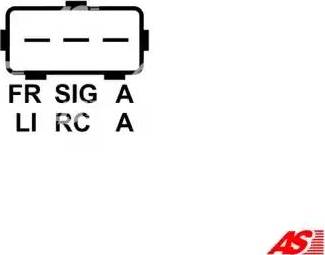 AS-PL ARE4031 - Voltage regulator, alternator autospares.lv