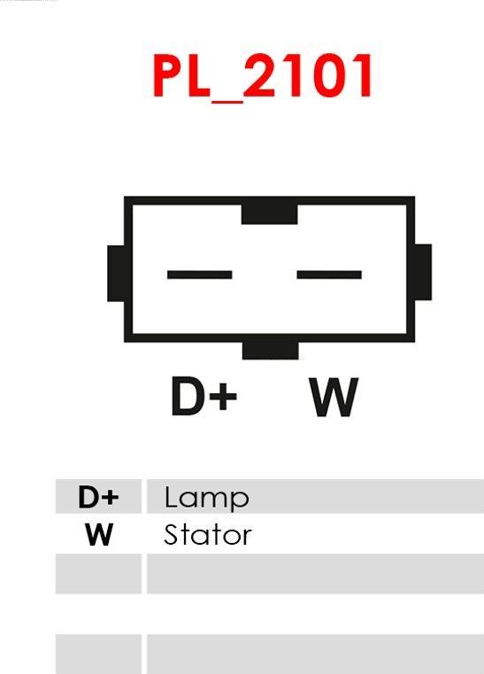 AS-PL ARE5007 - Voltage regulator, alternator autospares.lv