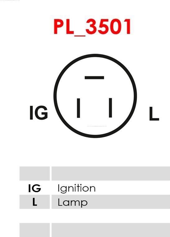 AS-PL ARE6019 - Voltage regulator, alternator autospares.lv