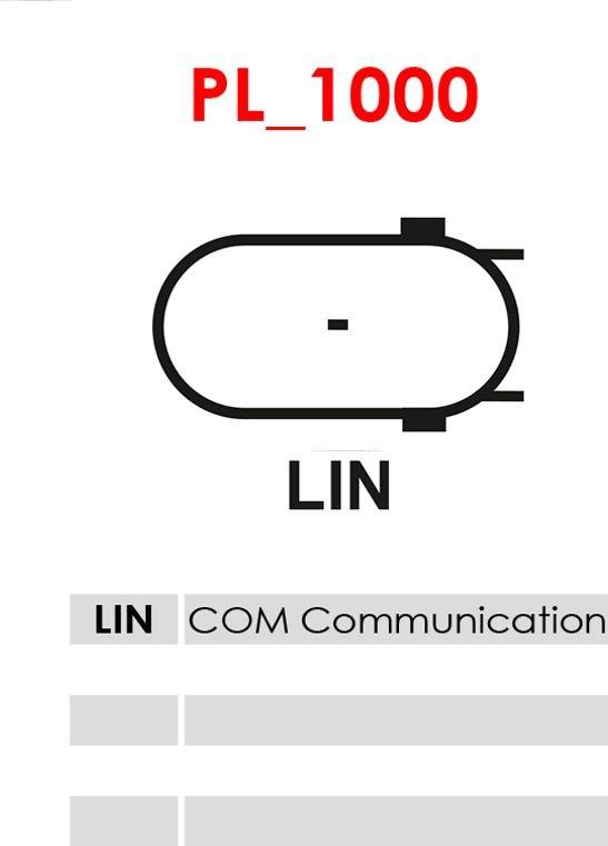 AS-PL ARE6112 - Voltage regulator, alternator autospares.lv