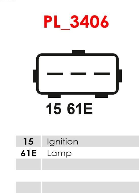 AS-PL ARE3045(VALEO) - Voltage regulator, alternator autospares.lv