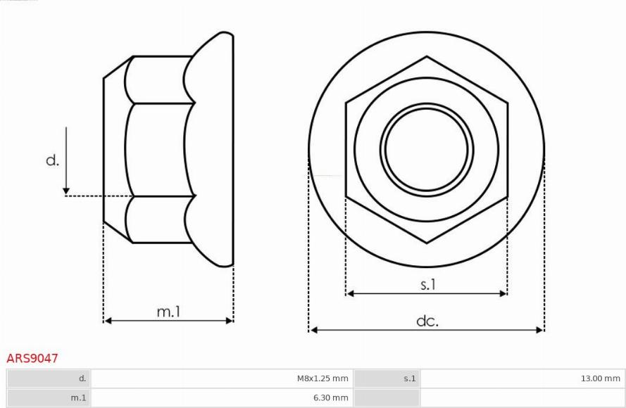 AS-PL ARS9047 - Repair Kit, alternator autospares.lv