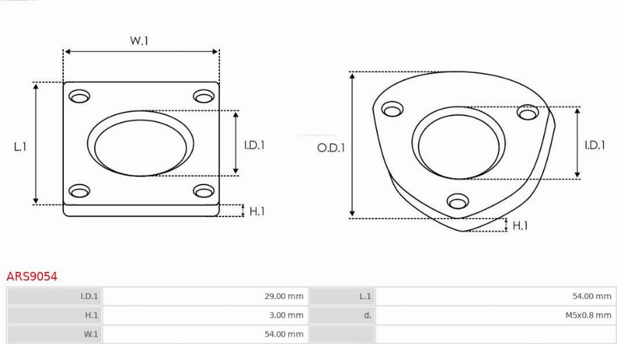 AS-PL ARS9054 - Repair Kit, alternator autospares.lv