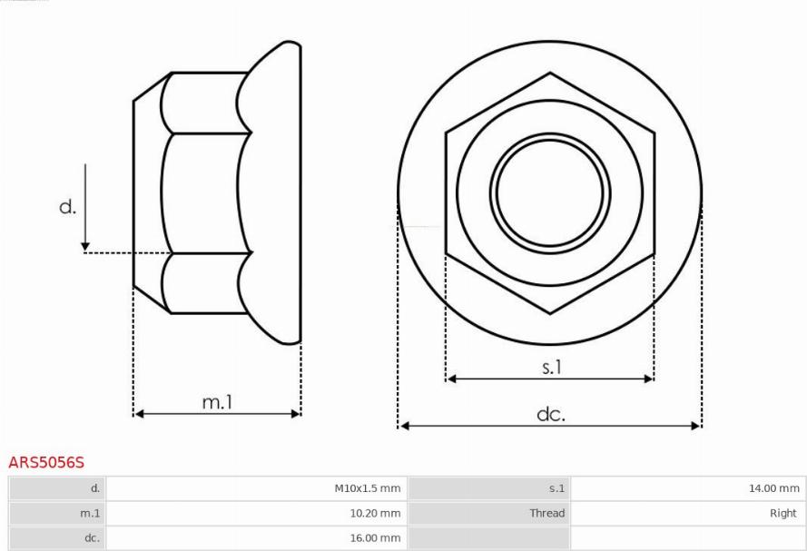 AS-PL ARS5056S - Repair Kit, alternator autospares.lv