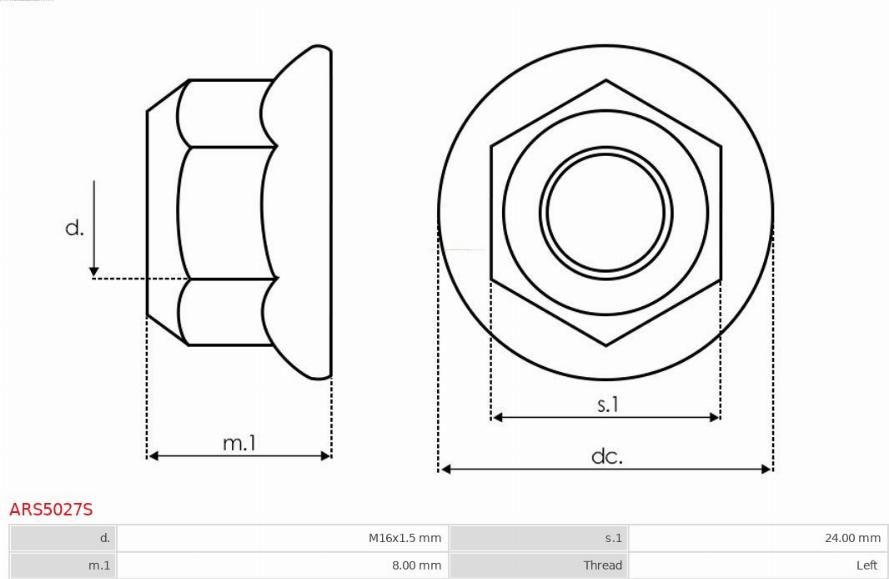 AS-PL ARS5027S - Repair Kit, alternator autospares.lv