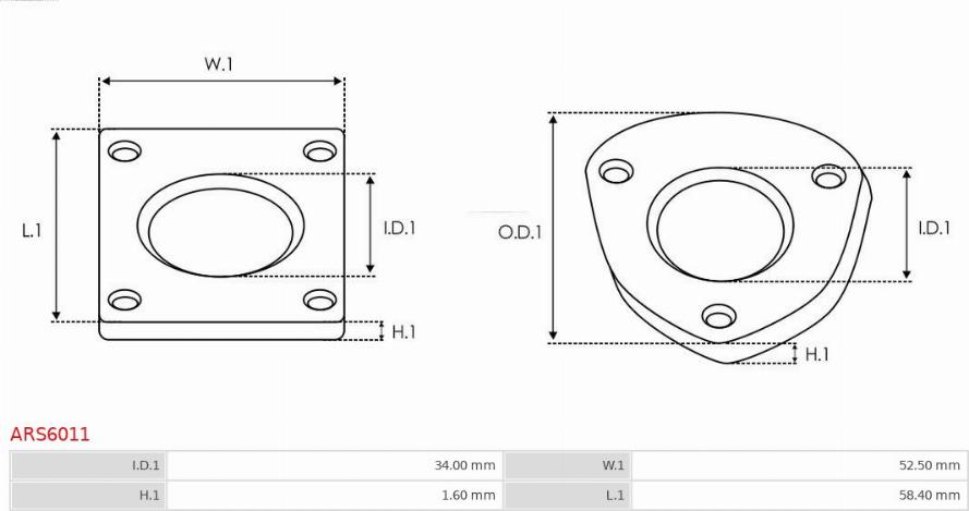 AS-PL ARS6011 - Repair Kit, alternator autospares.lv