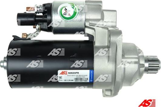 AS-PL S0523PR - Starter autospares.lv