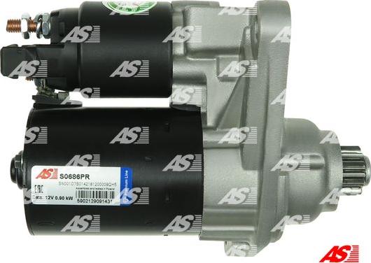 AS-PL S0686PR - Starter autospares.lv