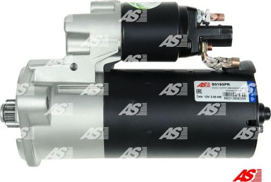 AS-PL S0193PR - Starter autospares.lv