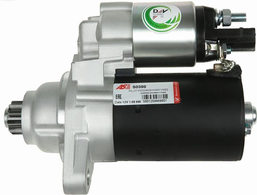 AS-PL S0398 - Starter autospares.lv