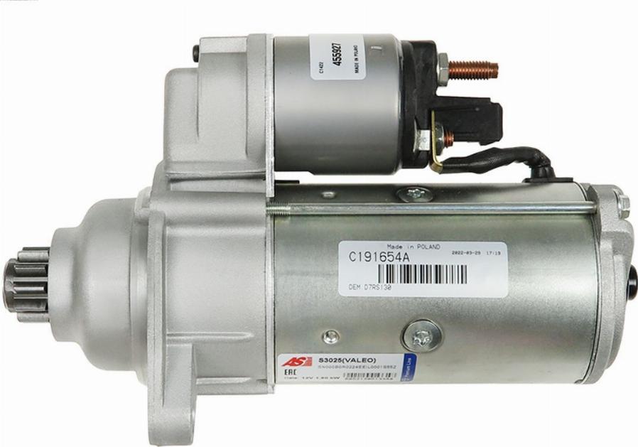 AS-PL S3025(VALEO) - Starter autospares.lv