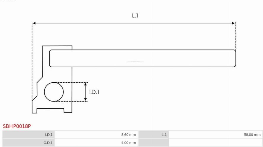 AS-PL SBHP0018P - Repair Kit, starter autospares.lv