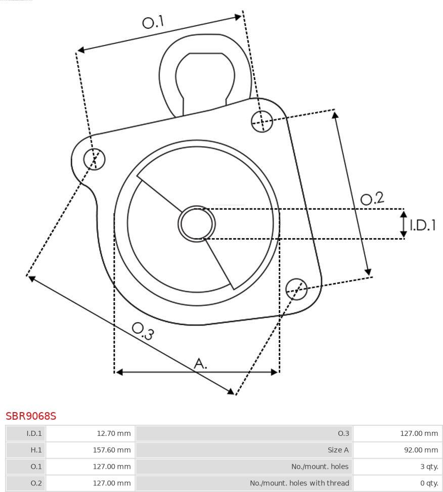 AS-PL SBR9068S - Starter Lid, carburettor autospares.lv