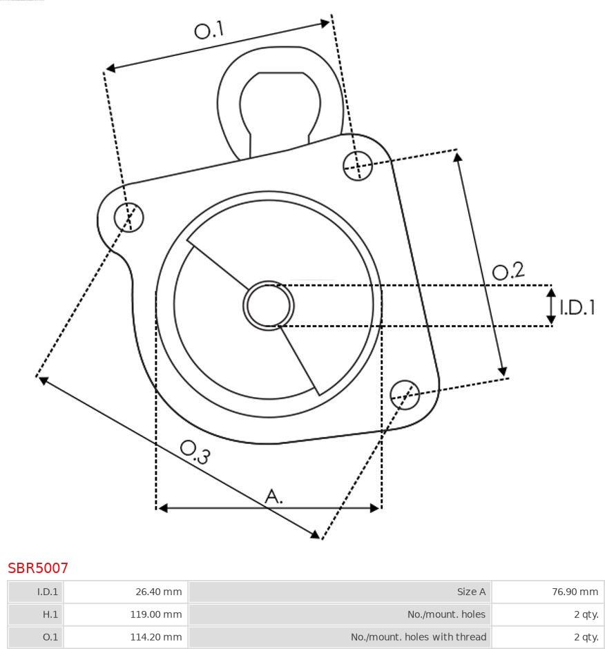 AS-PL SBR5007 - Starter Lid, carburettor autospares.lv