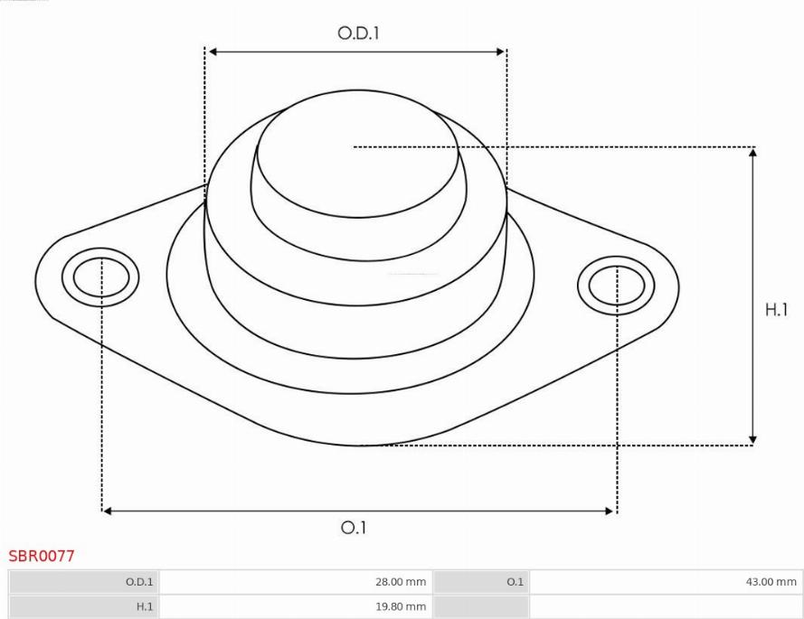 AS-PL SBR0077 - Starter Lid, carburettor autospares.lv