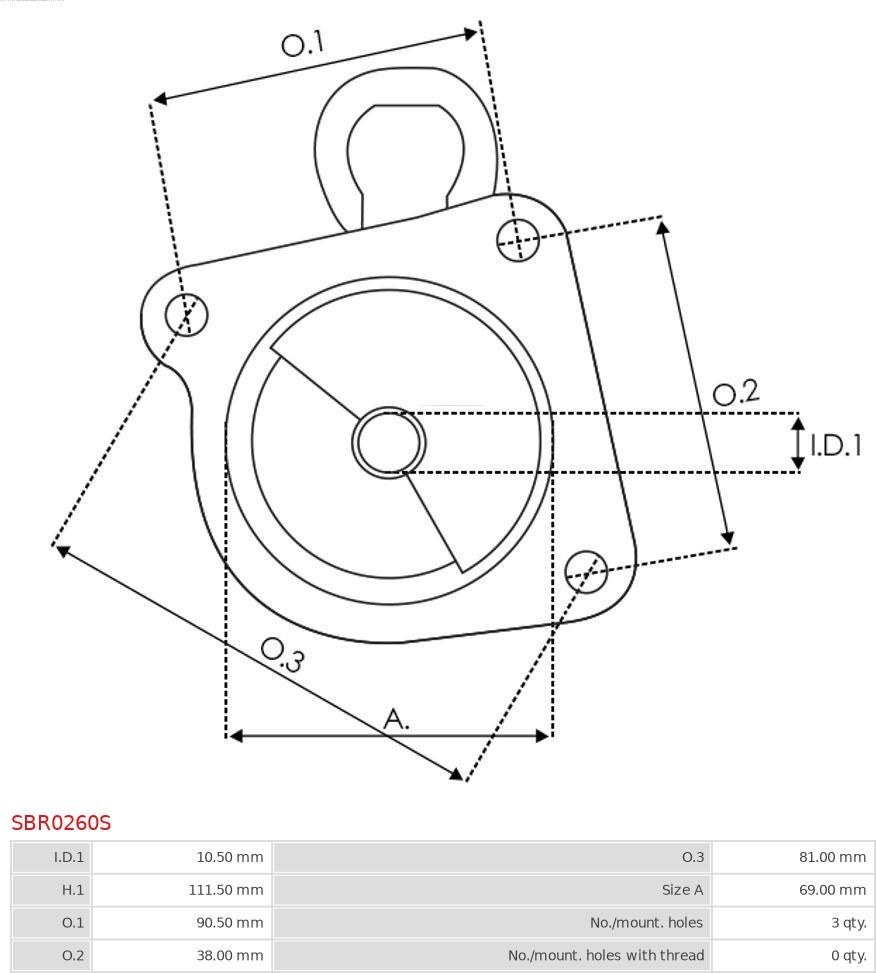 AS-PL SBR0260S - Starter Lid, carburettor autospares.lv