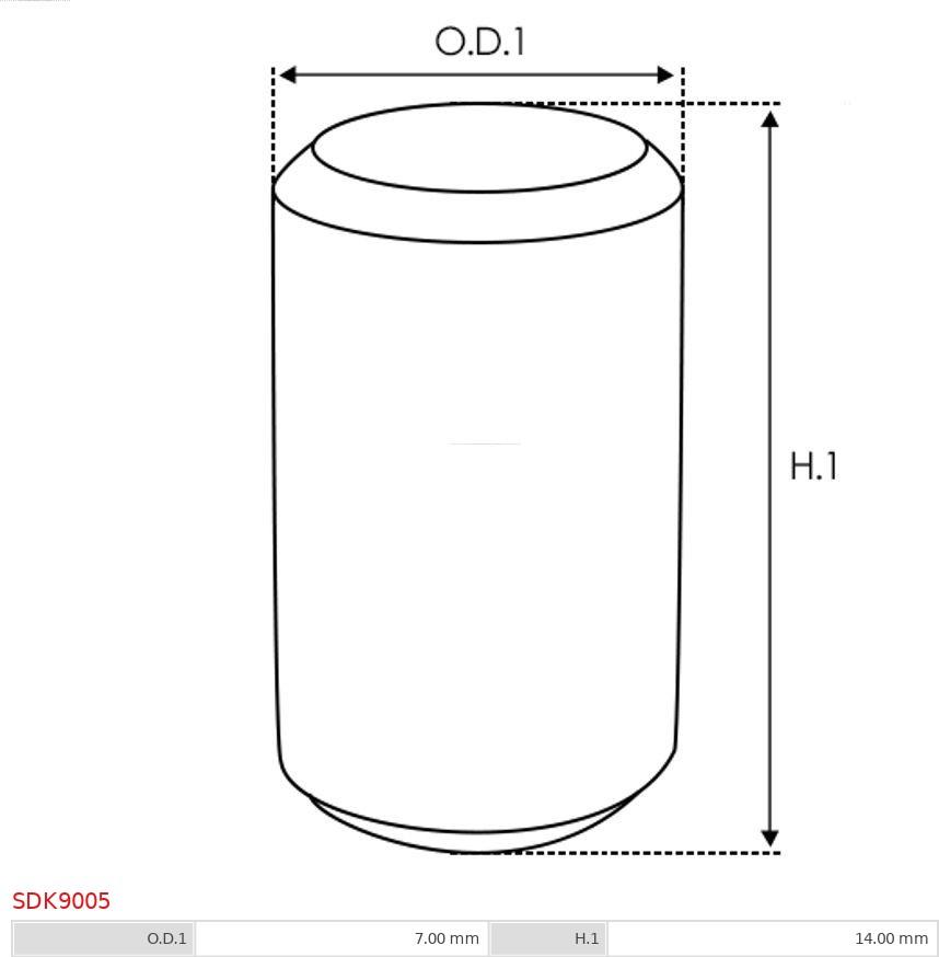 AS-PL SDK9005 - Repair Kit, starter autospares.lv