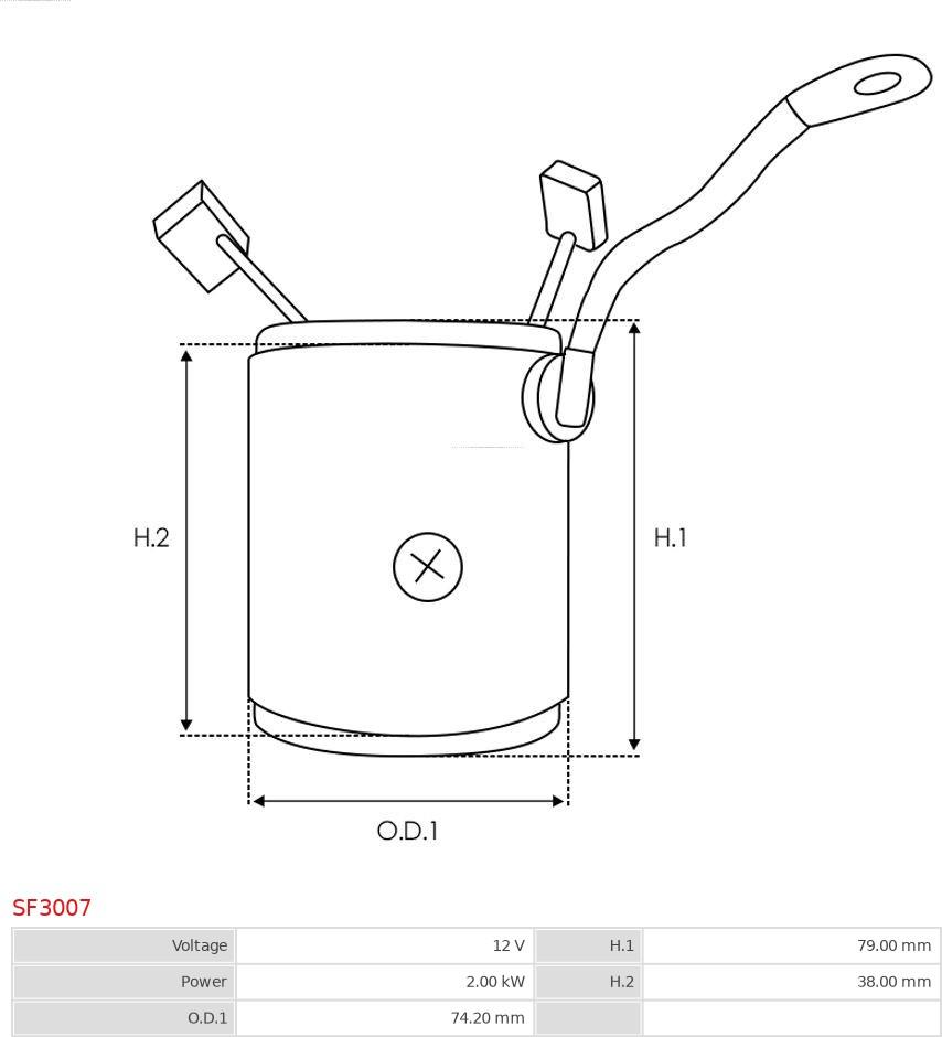 AS-PL SF3007 - Field Winding, starter autospares.lv