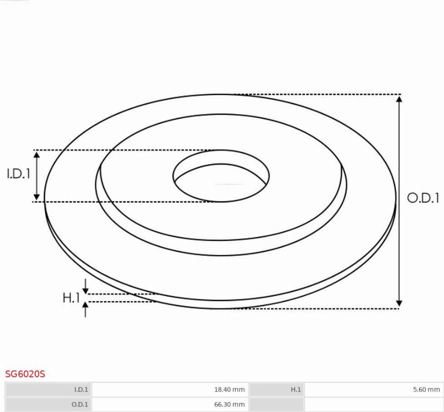 AS-PL SG6020S - Repair Kit, starter autospares.lv