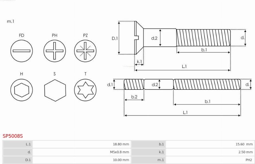 AS-PL SP5008S - Repair Kit, alternator autospares.lv