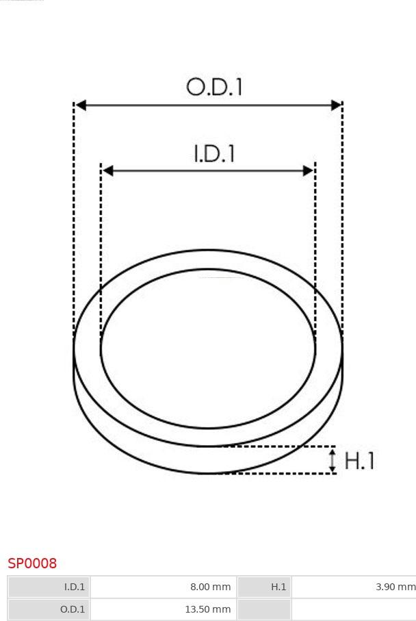 AS-PL SP0008 - Repair Kit, alternator autospares.lv