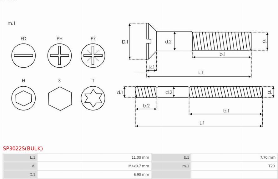 AS-PL SP3022S(BULK) - Repair Kit, alternator autospares.lv