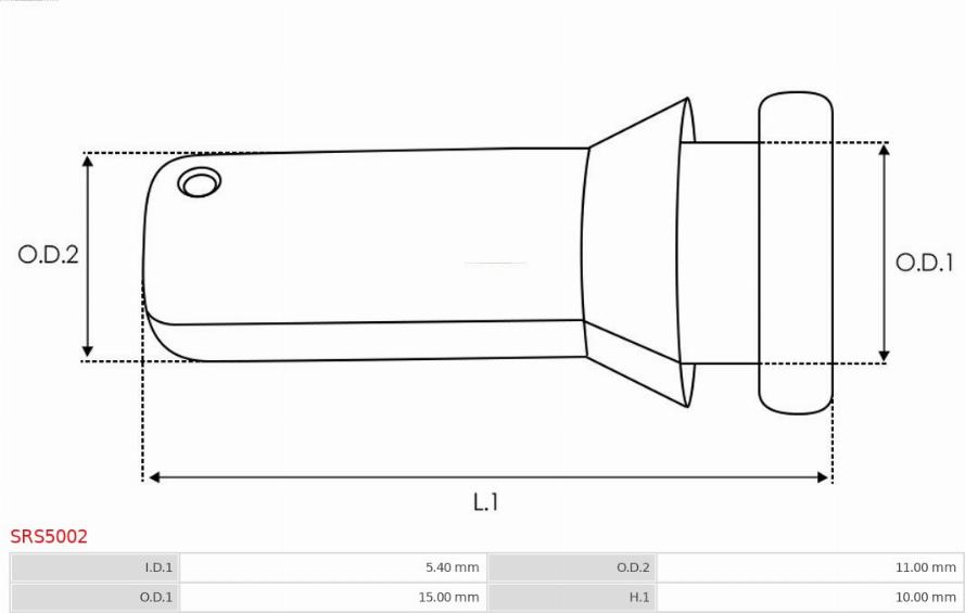 AS-PL SRS5002 - Repair Kit, starter autospares.lv