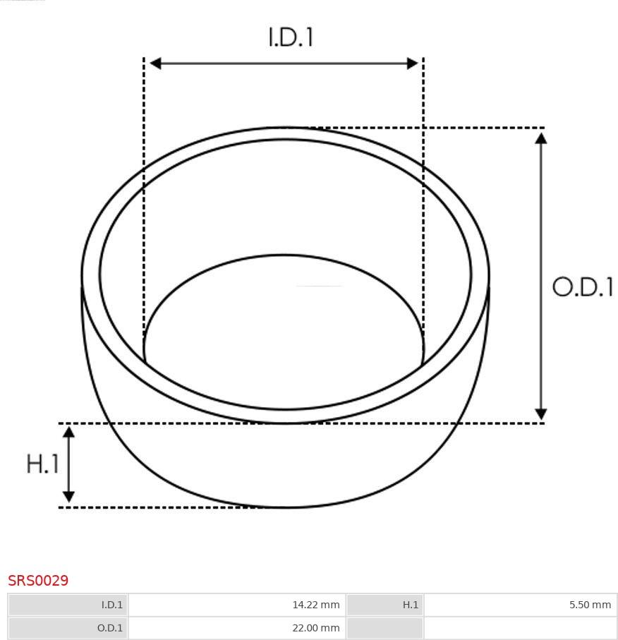 AS-PL SRS0029 - Repair Kit, starter autospares.lv