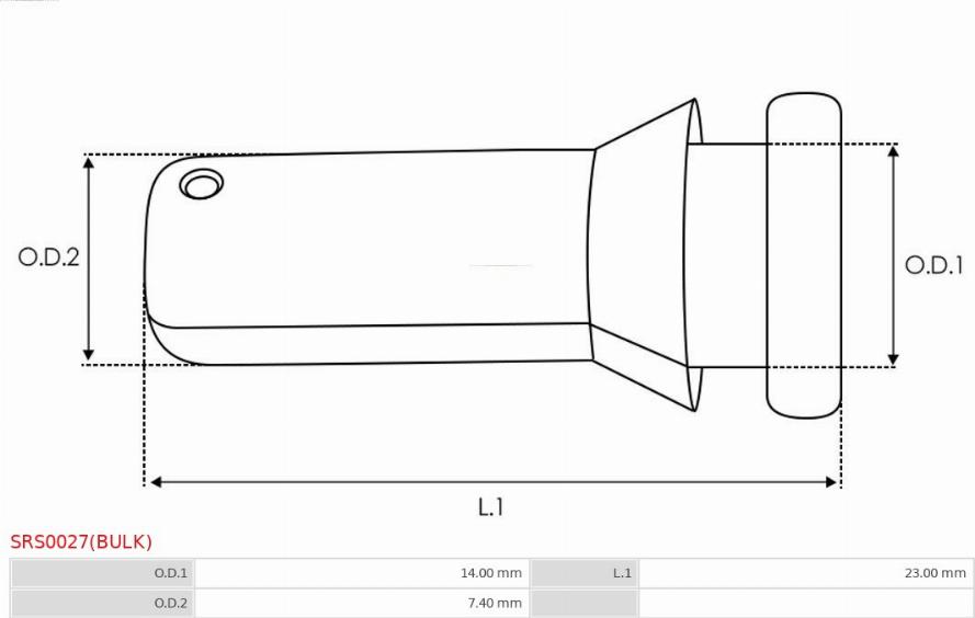 AS-PL SRS0027(BULK) - Repair Kit, starter autospares.lv