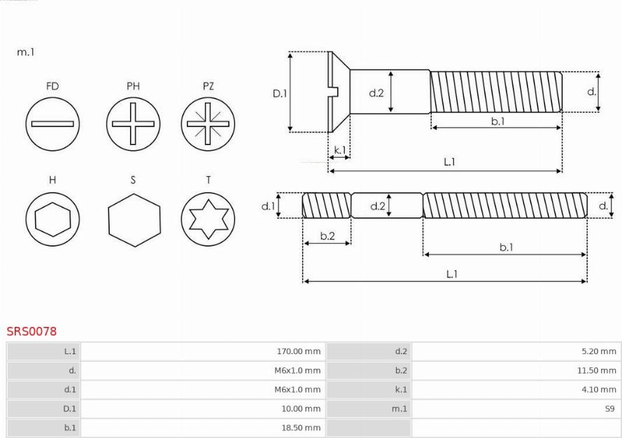 AS-PL SRS0078 - Repair Kit, alternator autospares.lv