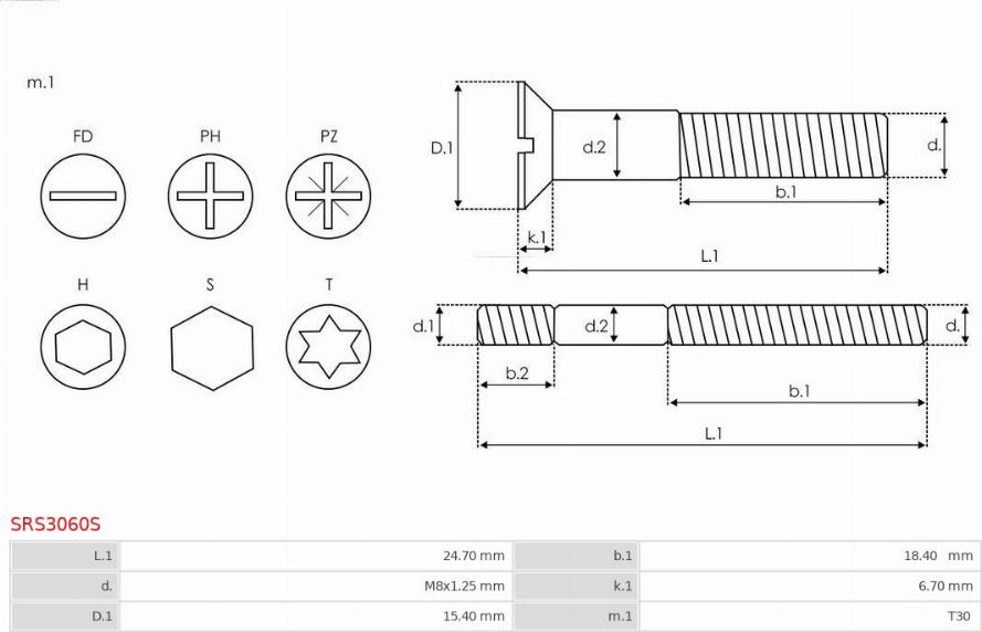 AS-PL SRS3060S - Repair Kit, alternator autospares.lv