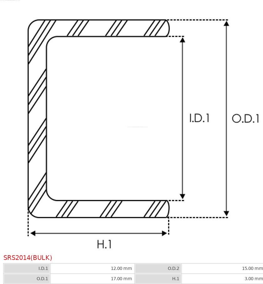 AS-PL SRS2014(BULK) - Repair Kit, starter autospares.lv