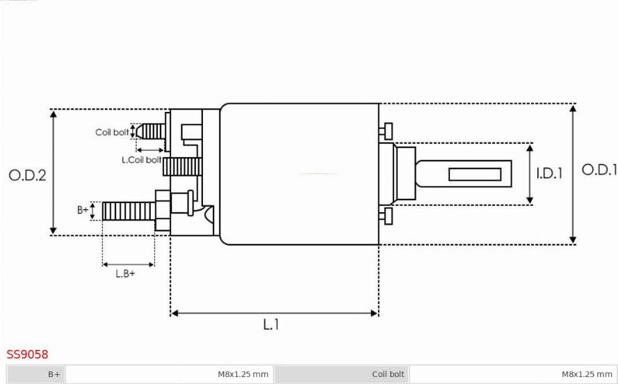 AS-PL SS9058 - Solenoid Switch, starter autospares.lv