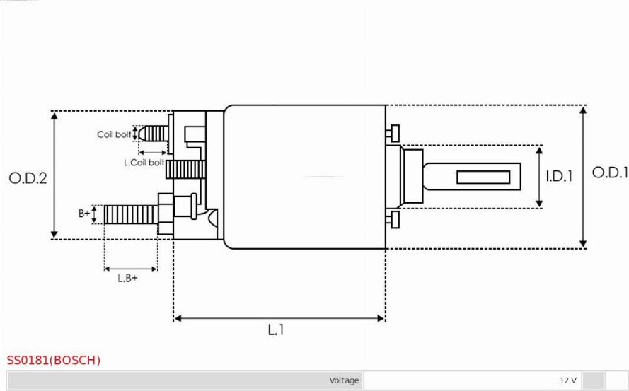 AS-PL SS0181(BOSCH) - Solenoid Switch, starter autospares.lv