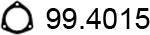 ASSO 99.4015 - Gasket, exhaust pipe autospares.lv