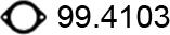 ASSO 99.4103 - Gasket, exhaust pipe autospares.lv