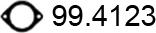 ASSO 99.4123 - Gasket, exhaust pipe autospares.lv