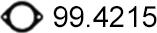 ASSO 99.4215 - Gasket, exhaust pipe autospares.lv
