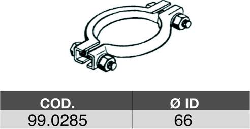 ASSO 99.0285 - Pipe Connector, exhaust system autospares.lv