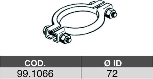 ASSO 99.1066 - Pipe Connector, exhaust system autospares.lv