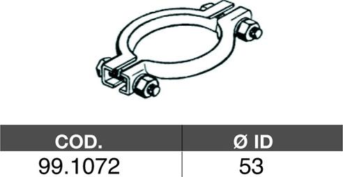 ASSO 99.1072 - Pipe Connector, exhaust system autospares.lv