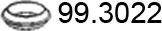 ASSO 99.3022 - Seal Ring, exhaust pipe autospares.lv
