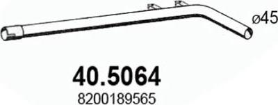 ASSO 40.5064 - Exhaust Pipe autospares.lv