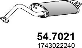 ASSO 54.7021 - End Silencer autospares.lv