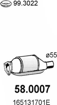 ASSO 58.0007 - Catalytic Converter autospares.lv