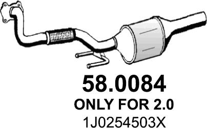 ASSO 58.0084 - Catalytic Converter autospares.lv